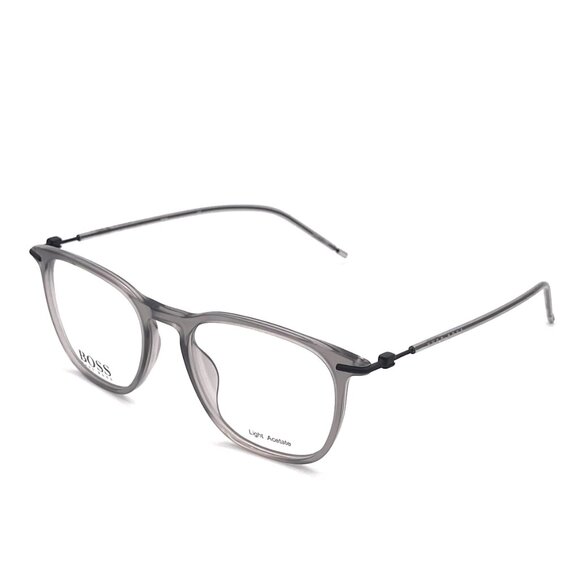 BOSS Unisex Grey Acetate Eyeglasses - Picture 2 of 4